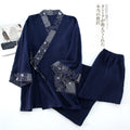 Minimally designed cotton crepe gauze pajamas and pants set