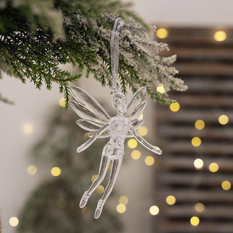 Transparent Angel Pendant Christmas Decoration