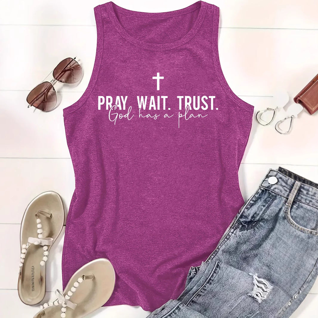 Vest prayer waiting trust print