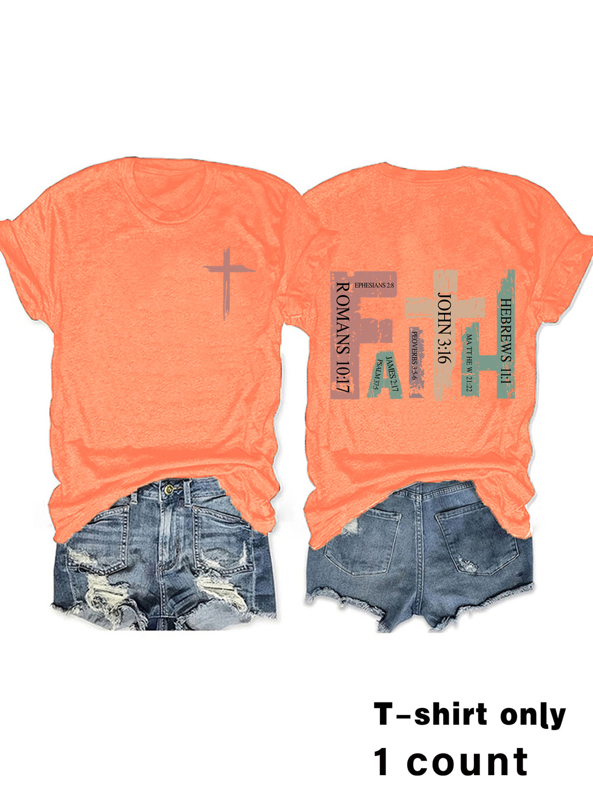 FAITH ROMA Printed T-shirt Short Sleeve
