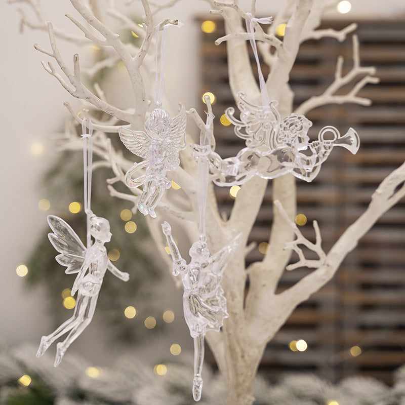 Transparent Angel Pendant Christmas Decoration