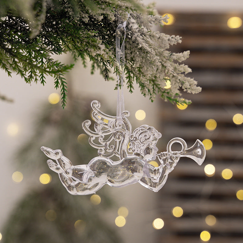 Transparent Angel Pendant Christmas Decoration