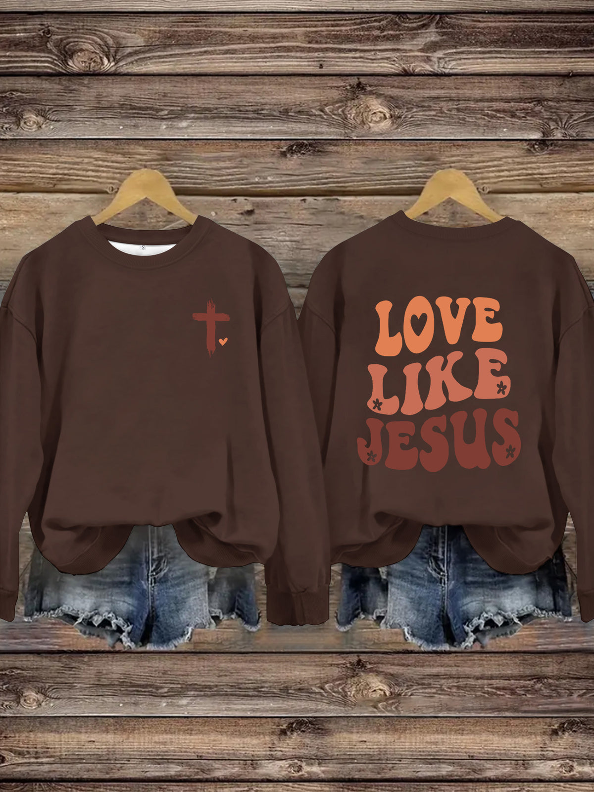 LOVE LIKE JESUS Printed Hoodie