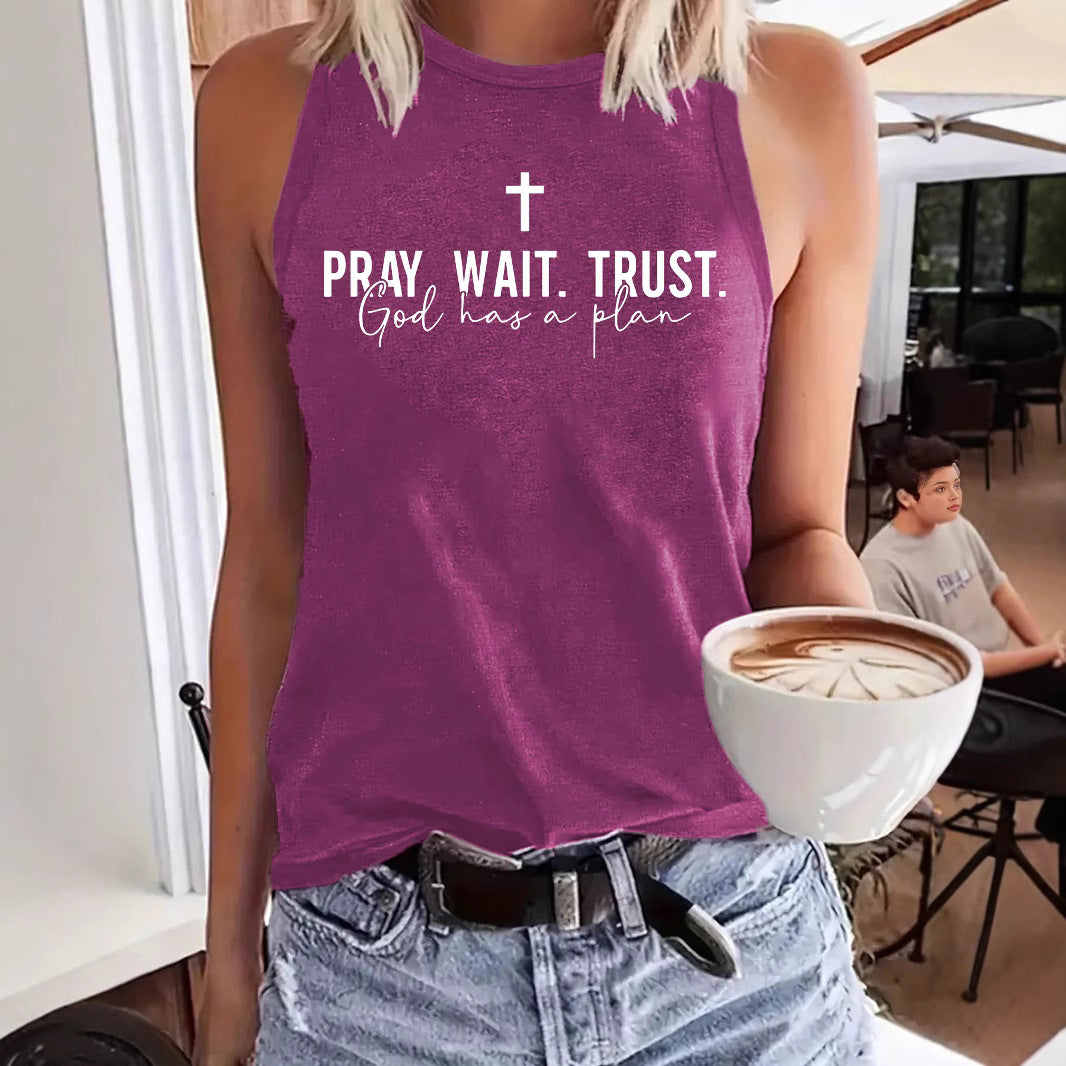 Vest prayer waiting trust print