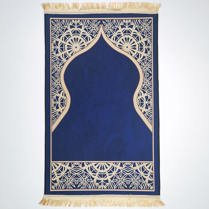 Carpet living room prayer thick prayer crystal velvet floor mat square printed thick mat