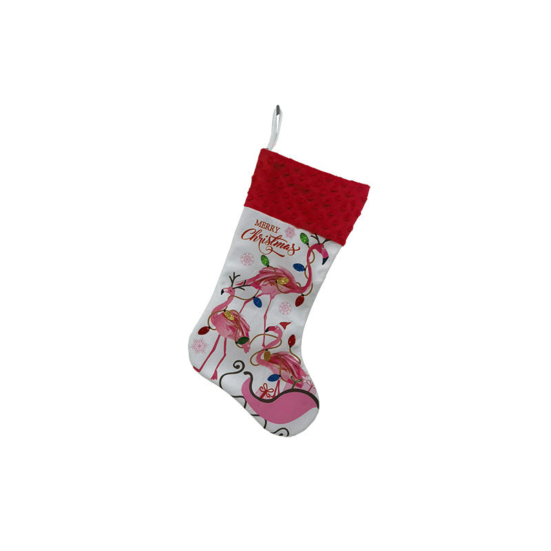 Christmas decorations Christmas ocean stockings flamingo Christmas stockings holiday gift bags Christmas tree ornaments
