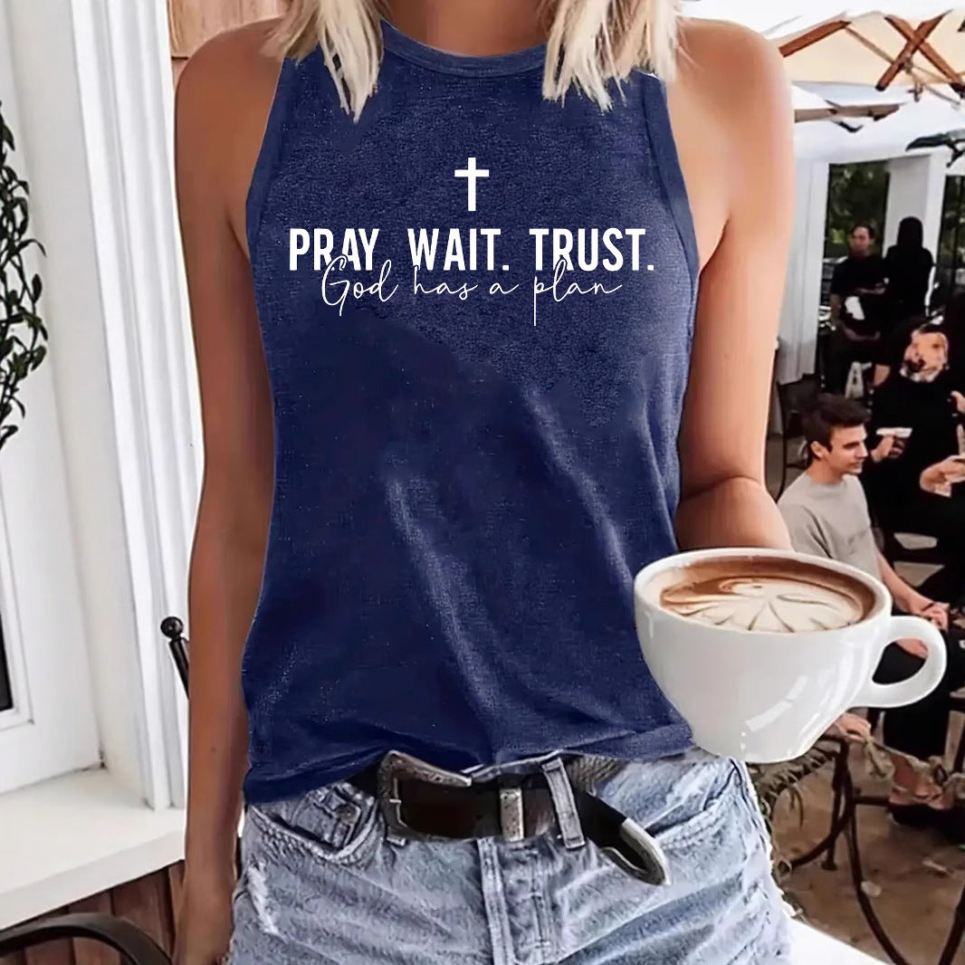 Vest prayer waiting trust print
