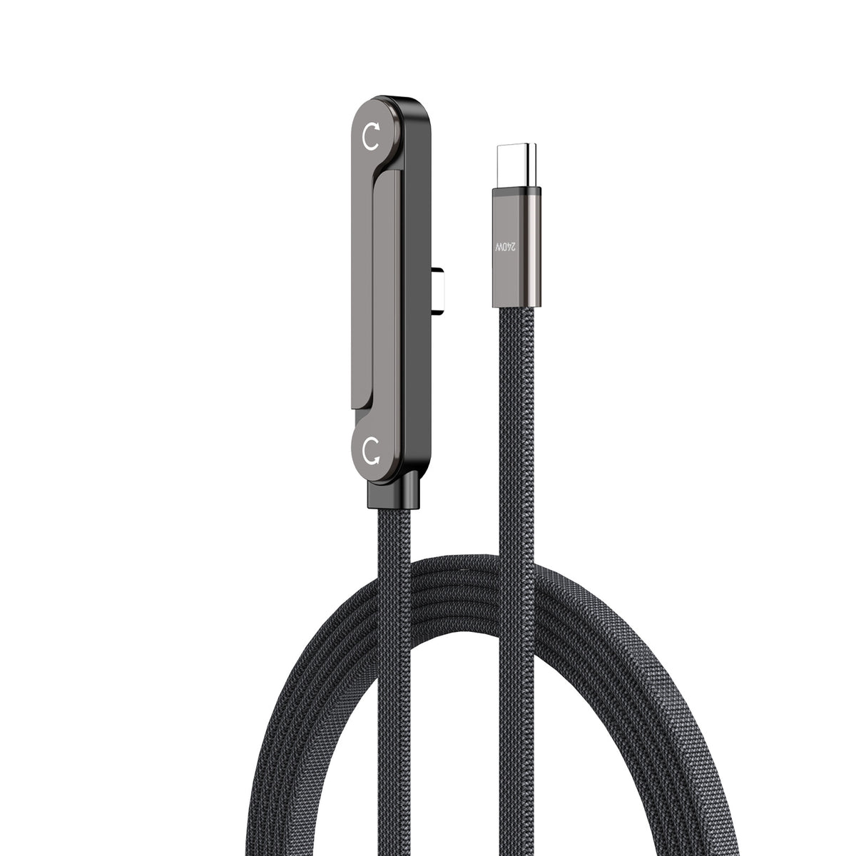 Type-C Charging Cable for Huawei and iPhone 17, Bendable Connector, Non-Blocking Design for Gaming Stand, 240W Fast Charging Cable