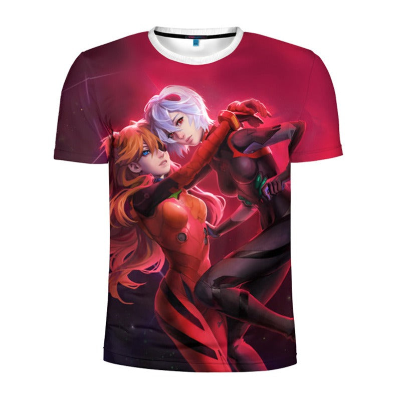 Summer new 3D printed New Century Gospel Warrior men's and women's short sleeved T-shirt