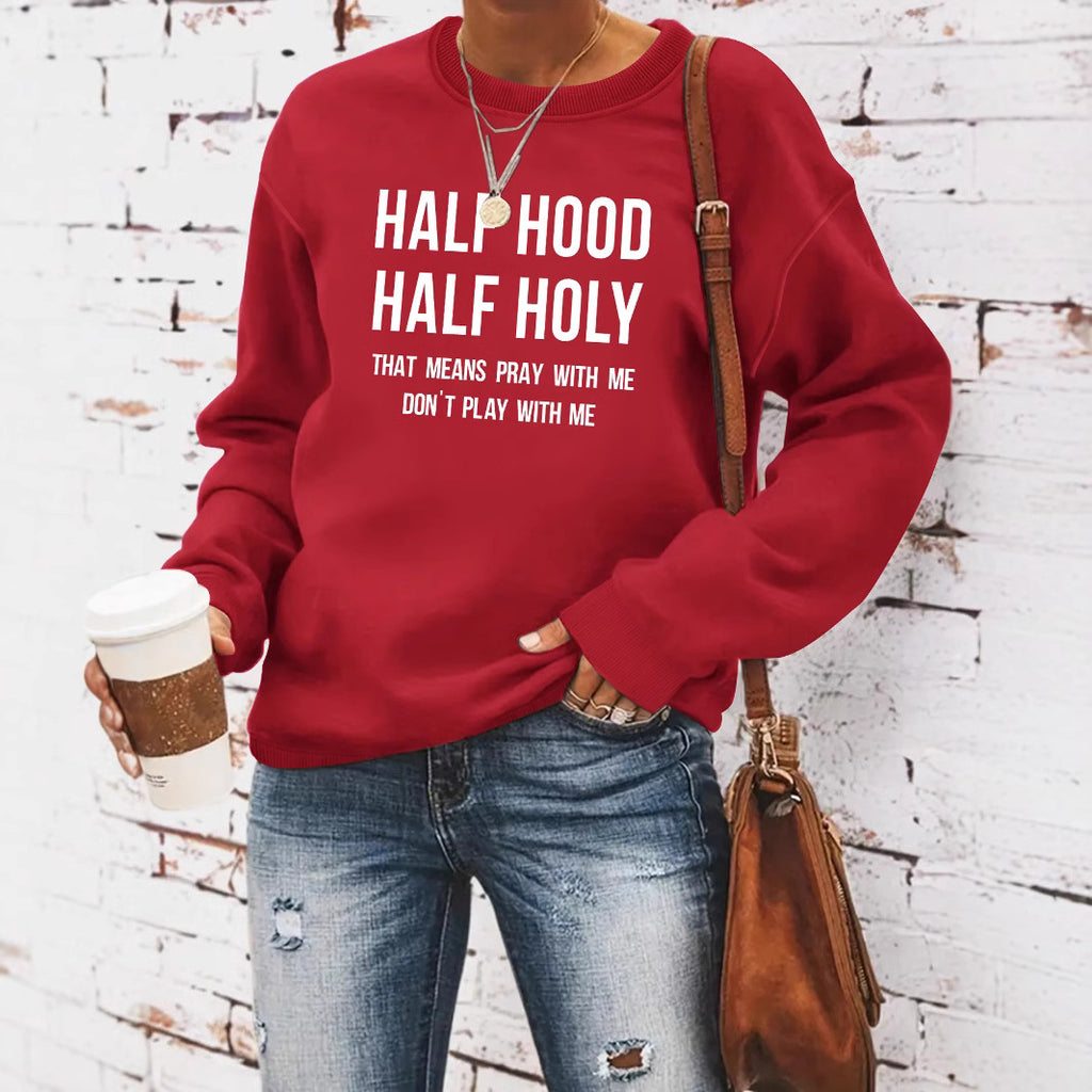 HALF HOOD HALF HOLY hoodie