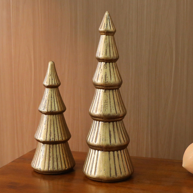 Nordic Wooden Christmas Tree Decor, Indoor Desktop Christmas Decoration