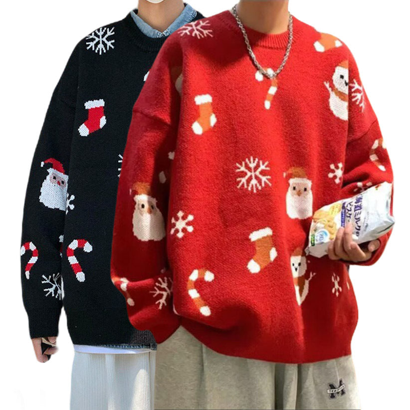 Christmas red knitted sweater