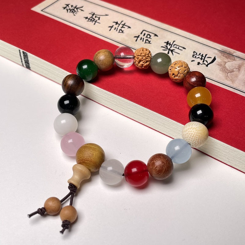 First to Fifth Generation Multicolored Bodhi Eighteen-Seed Peaceful Prayer Beads Buddhist Beads
