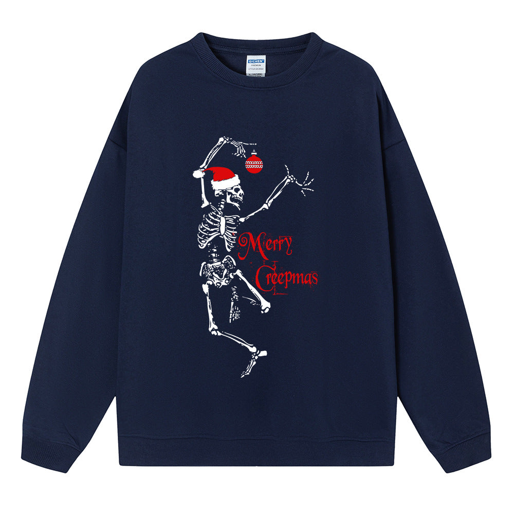 Christmas Women's Hoodie Skull Christmas Hat