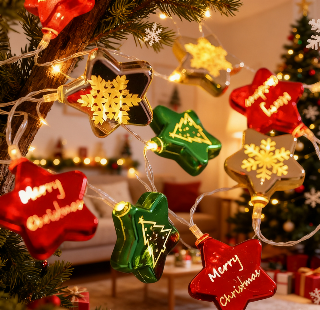 Christmas Electroplating Star Christmas Light LED String