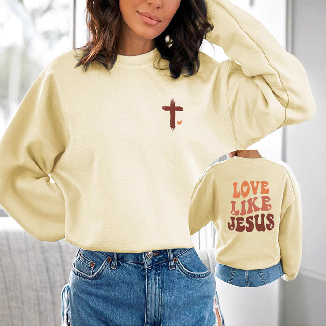 LOVE LIKE JESUS Printed Hoodie