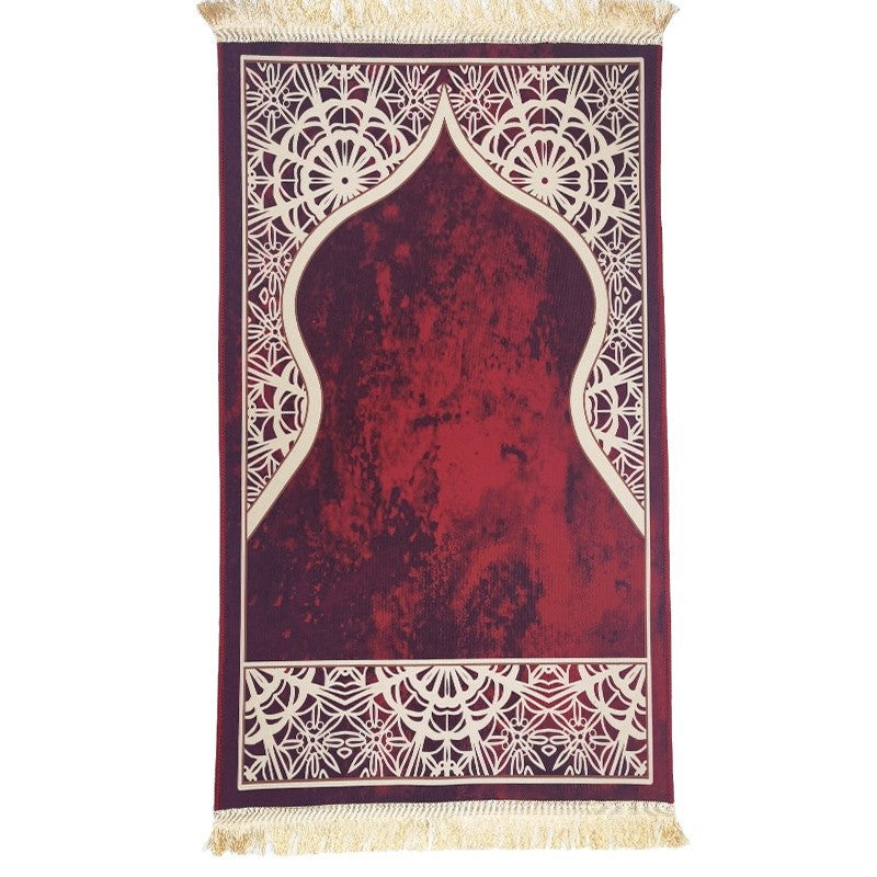 Carpet living room prayer thick prayer crystal velvet floor mat square printed thick mat