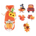 Thanksgiving Harvest Season Outdoor Garden Party Decorations Autumn  Harvest Season Dwarf Figurine Ornament 6 Accessories
