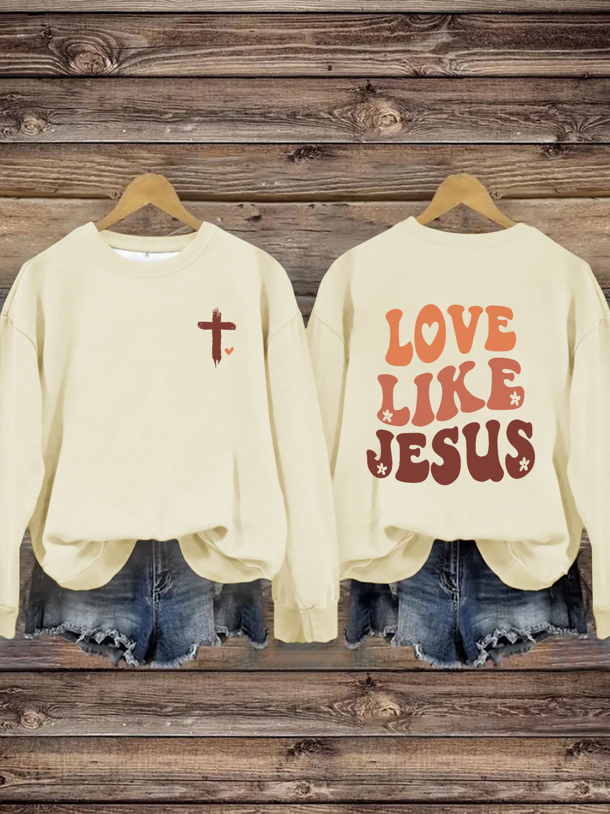 LOVE LIKE JESUS Printed Hoodie