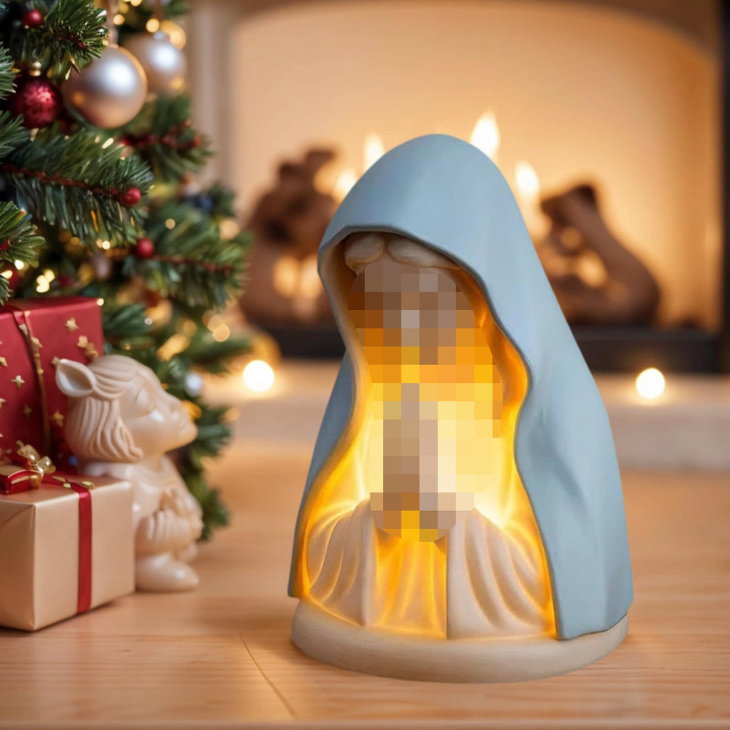 Prayer Night Light Decorative Home Ornament Resin Craft
