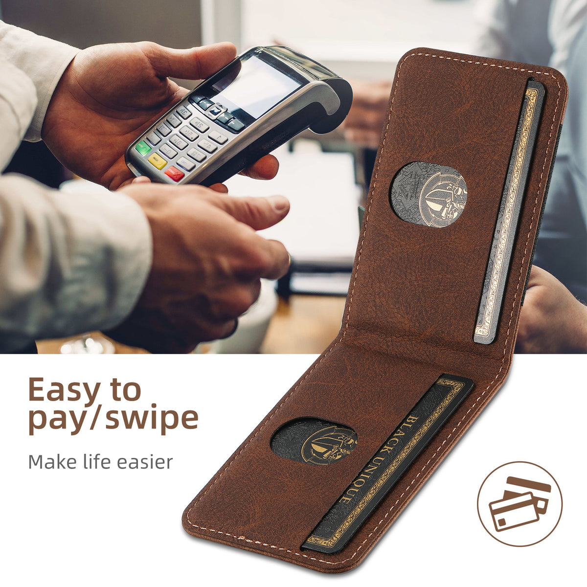 Applicable iPhone 15 Pro Max Card Slot Phone Case