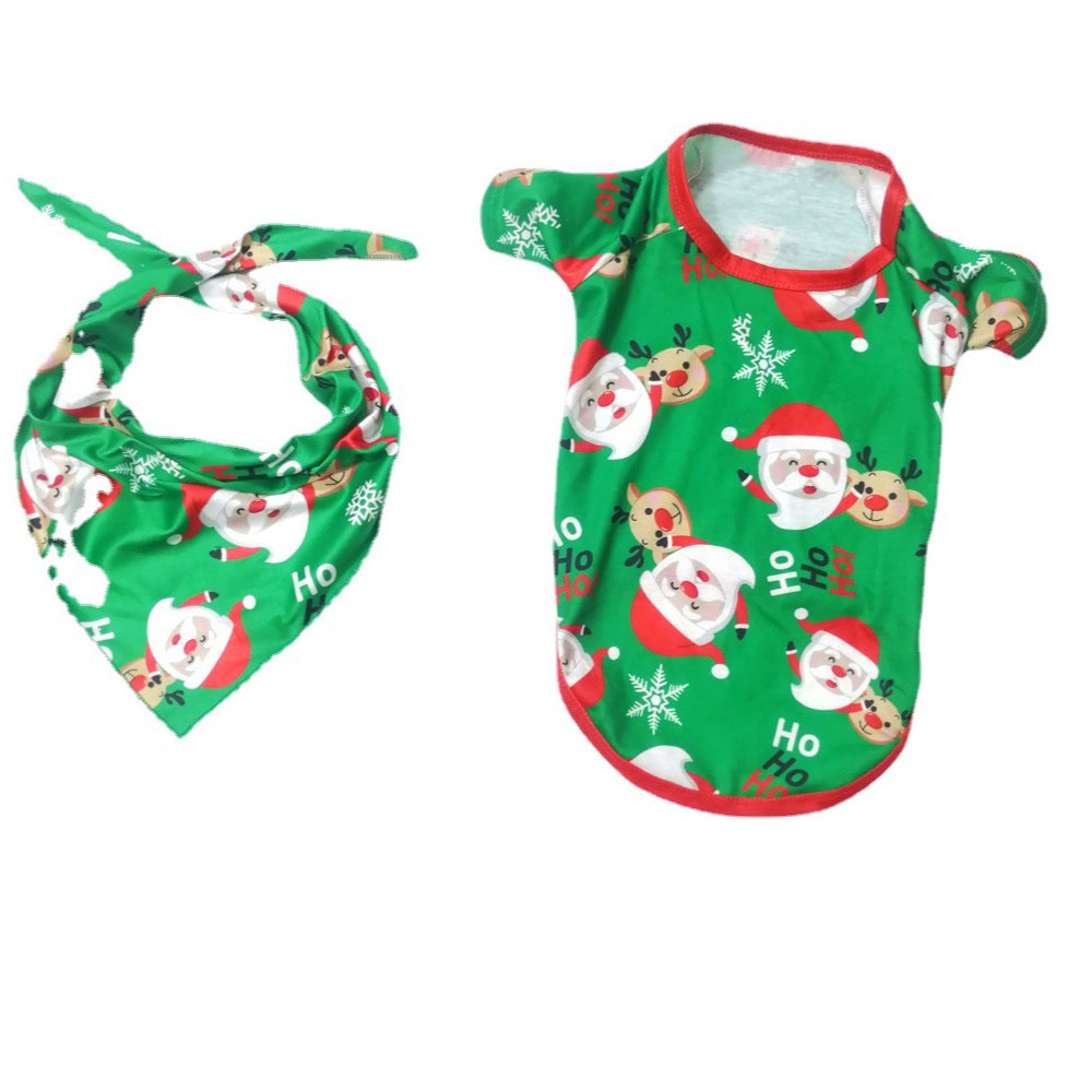 Christmas Home Wear Set, Santa Claus Print Parent-Child Matching Pajamas, Fashionable Sleepwear