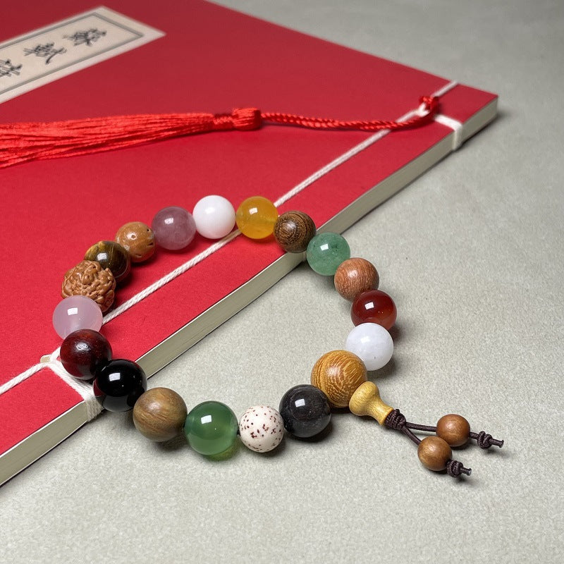 First to Fifth Generation Multicolored Bodhi Eighteen-Seed Peaceful Prayer Beads Buddhist Beads