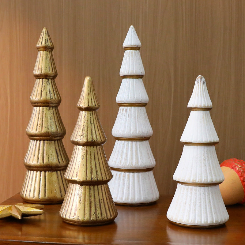 Nordic Wooden Christmas Tree Decor, Indoor Desktop Christmas Decoration