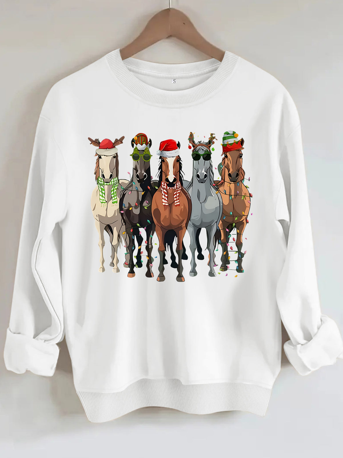 Sweatshirt Christmas pattern print