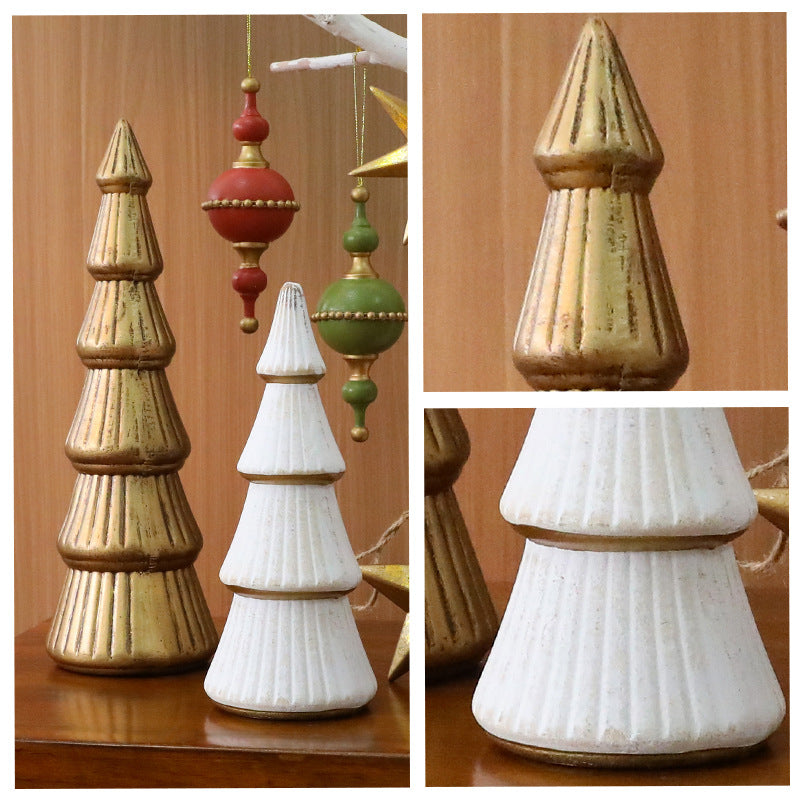Nordic Wooden Christmas Tree Decor, Indoor Desktop Christmas Decoration