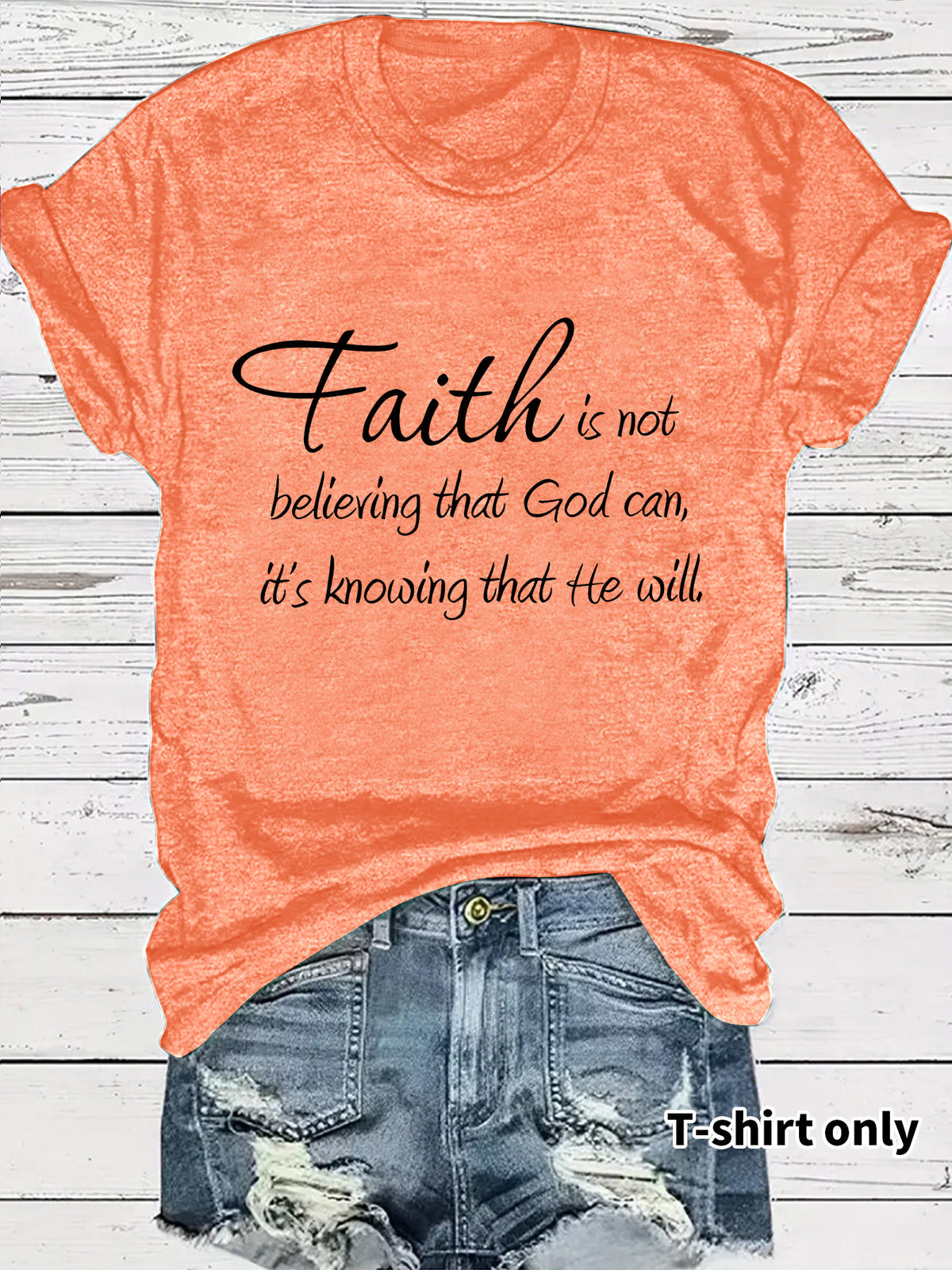 Short sleeved faith is a letter