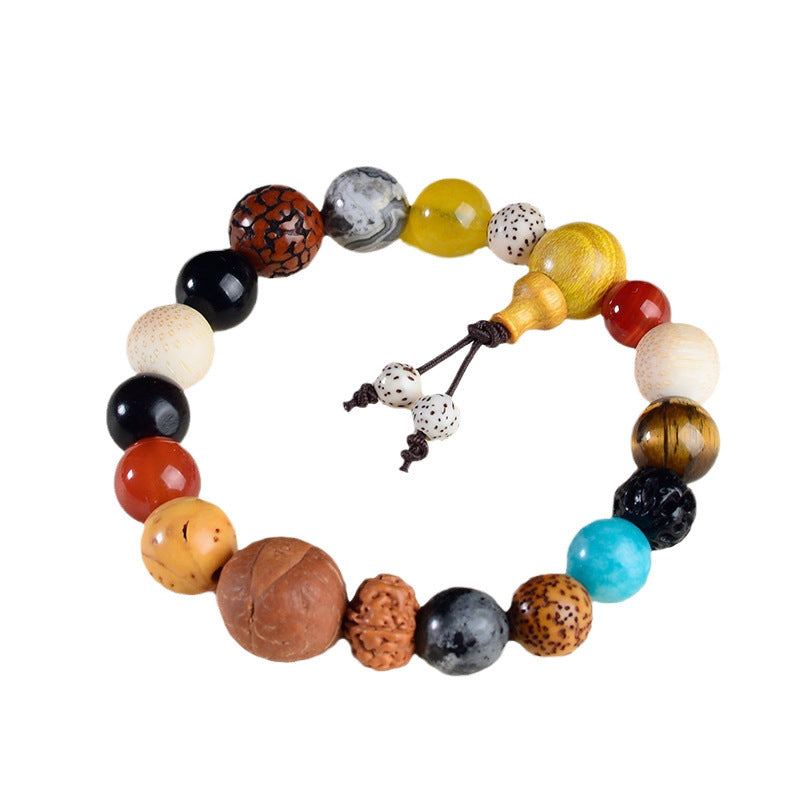 First to Fifth Generation Multicolored Bodhi Eighteen-Seed Peaceful Prayer Beads Buddhist Beads