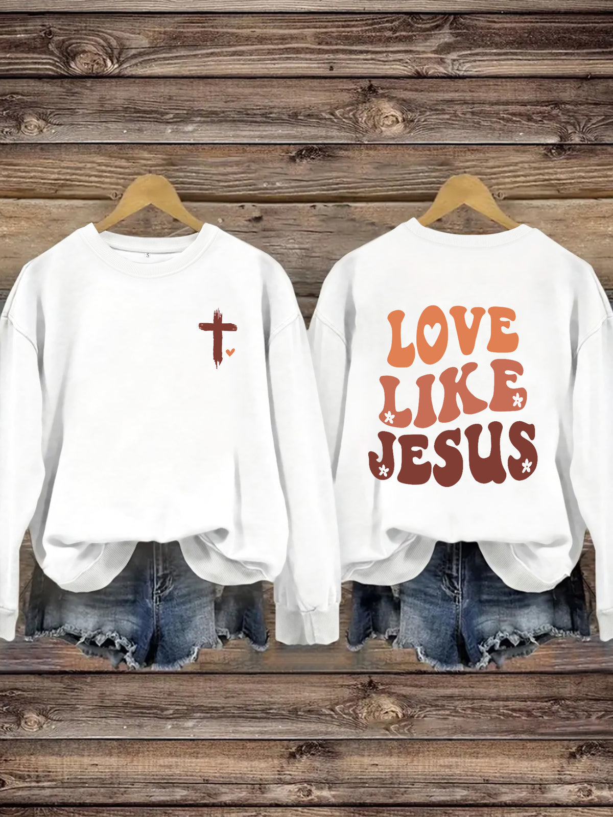 LOVE LIKE JESUS Printed Hoodie