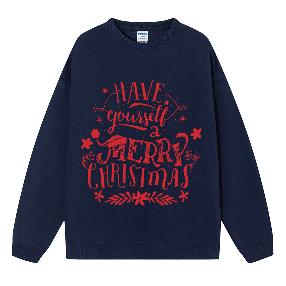 Christmas hoodie women's Christmas pullover top