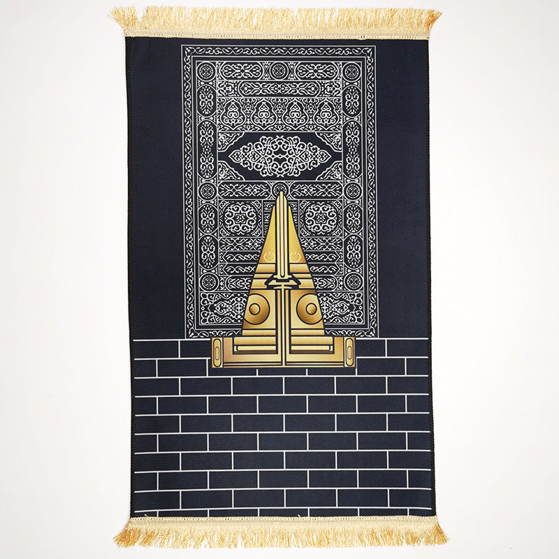 Carpet living room prayer thick prayer crystal velvet floor mat square printed thick mat
