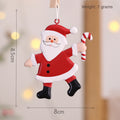 Christmas Metal Ornaments Santa Claus Snowman Hanging Decorations for Christmas Tree