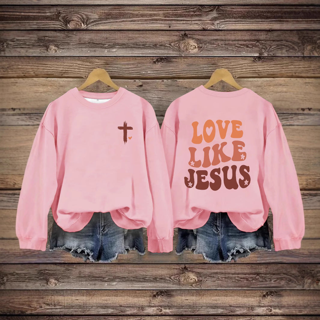 LOVE LIKE JESUS Printed Hoodie