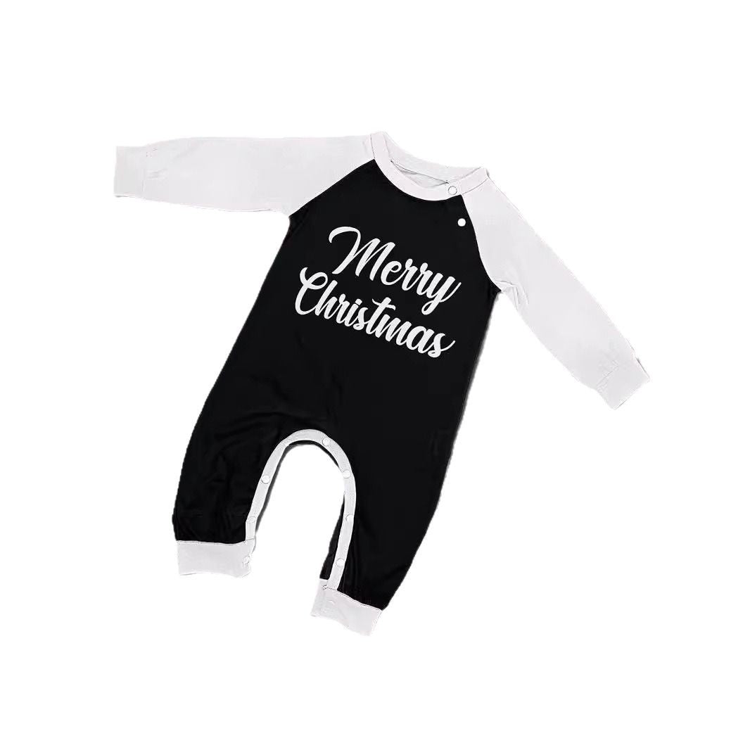 Christmas Bear Letter Print Family Matching Pajamas Sleepwear