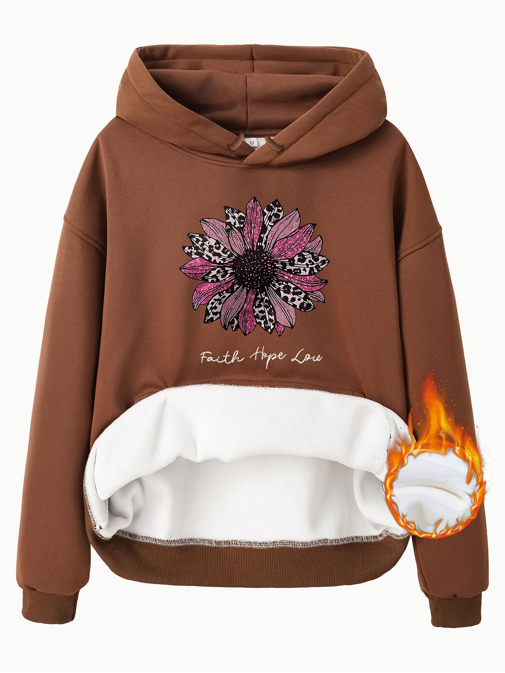 Sweatshirt with Faith tbpe low