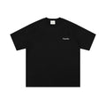Embroidered short sleeves with English letters
