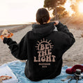 Be The Light Hoodie Matthew 5:14 Sweatshirt Bible Loose Fleece Sweatshirt