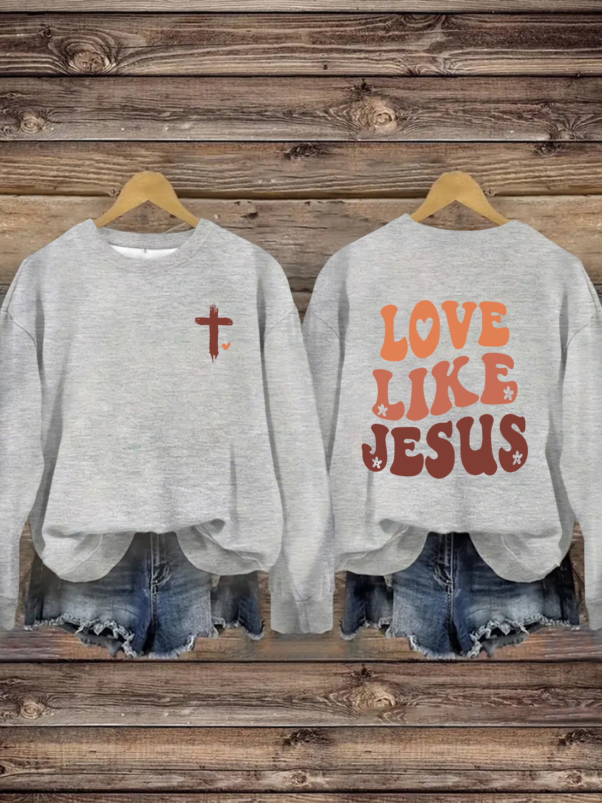 LOVE LIKE JESUS Printed Hoodie
