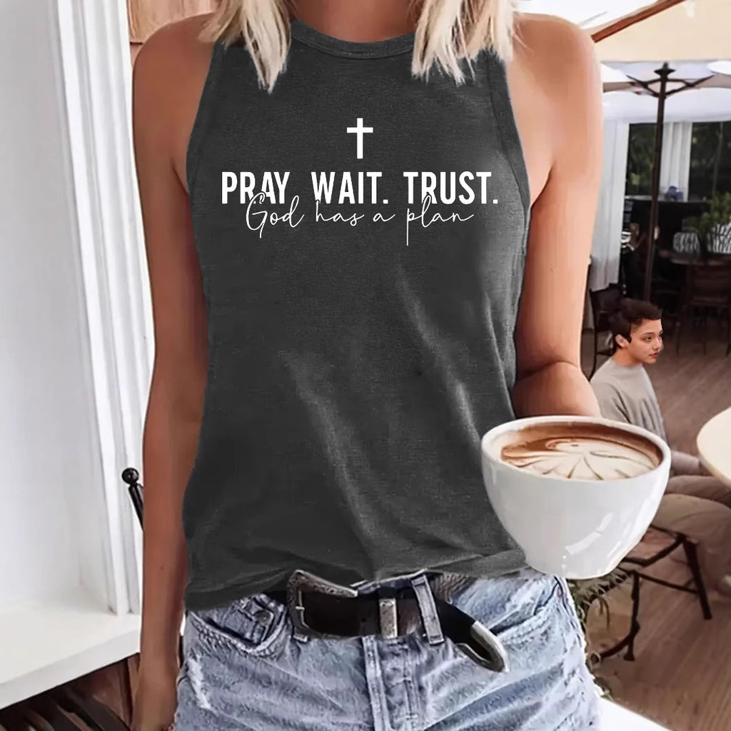 Vest prayer waiting trust print