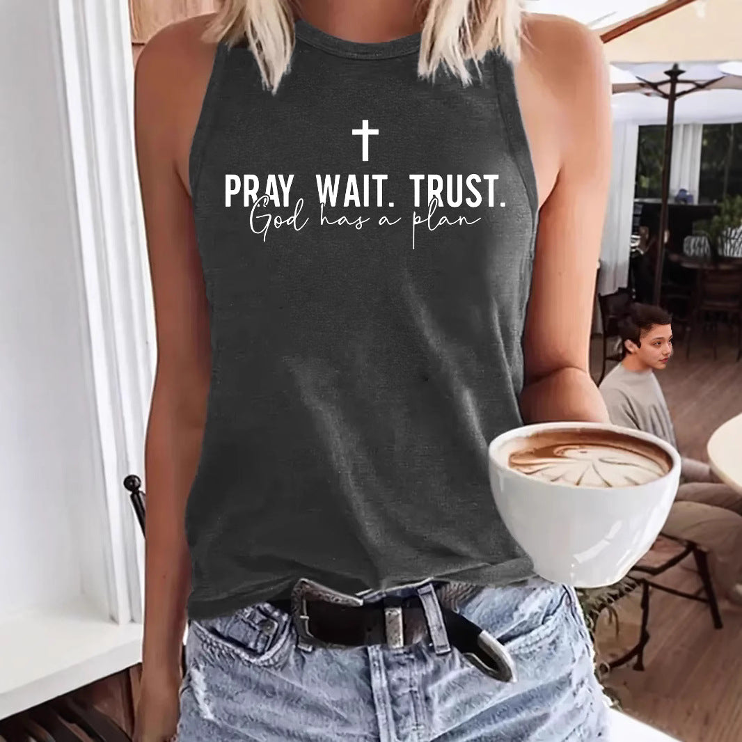 Vest prayer waiting trust print