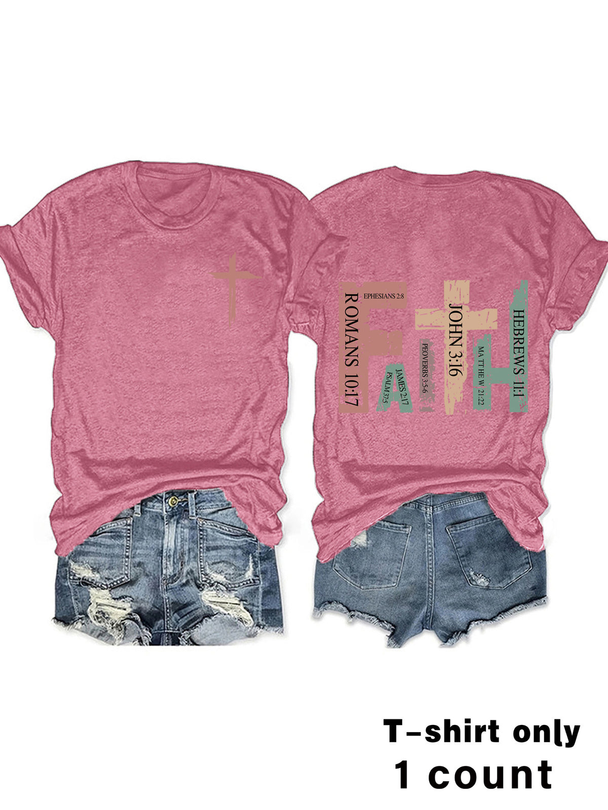 FAITH ROMA Printed T-shirt Short Sleeve