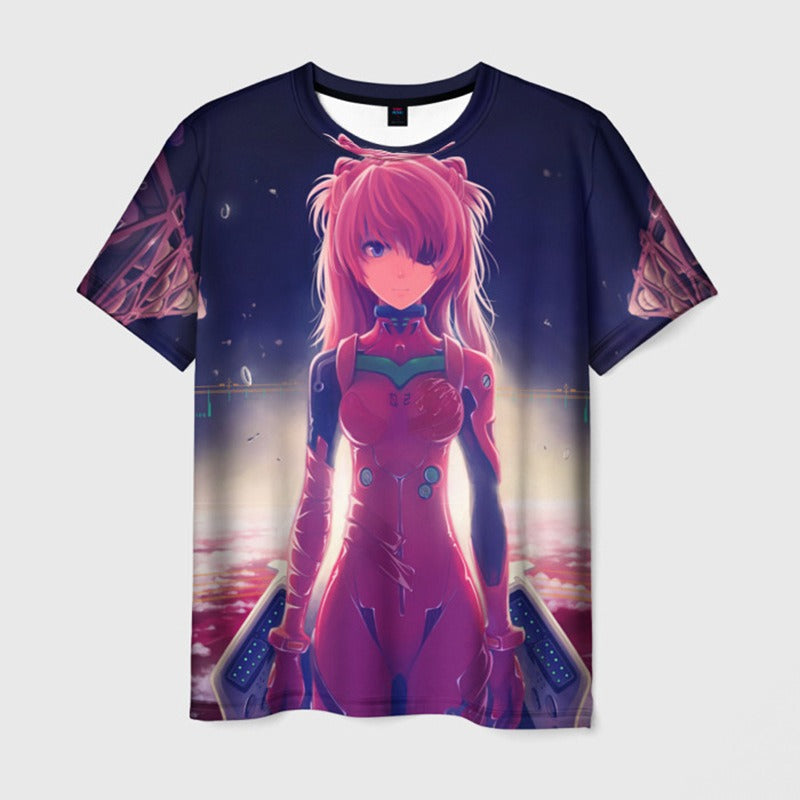 Summer new 3D printed New Century Gospel Warrior men's and women's short sleeved T-shirt