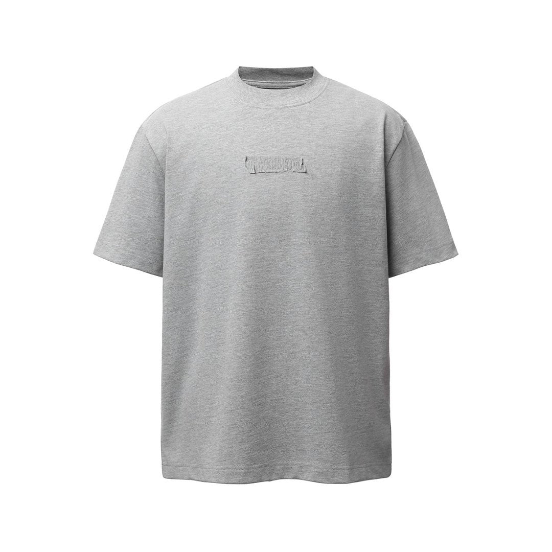 Embroidered short letters on the fabric