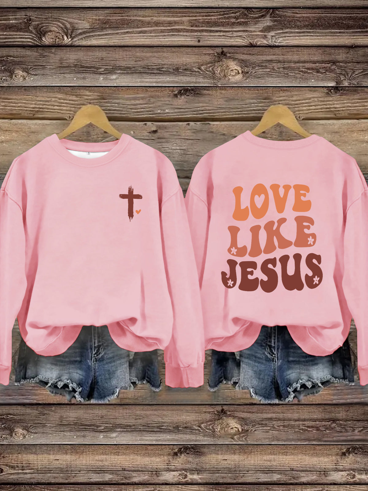 LOVE LIKE JESUS Printed Hoodie