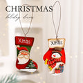 Christmas Decorations Christmas Accessories Hanging Ornaments Painted Santa Claus Snowman