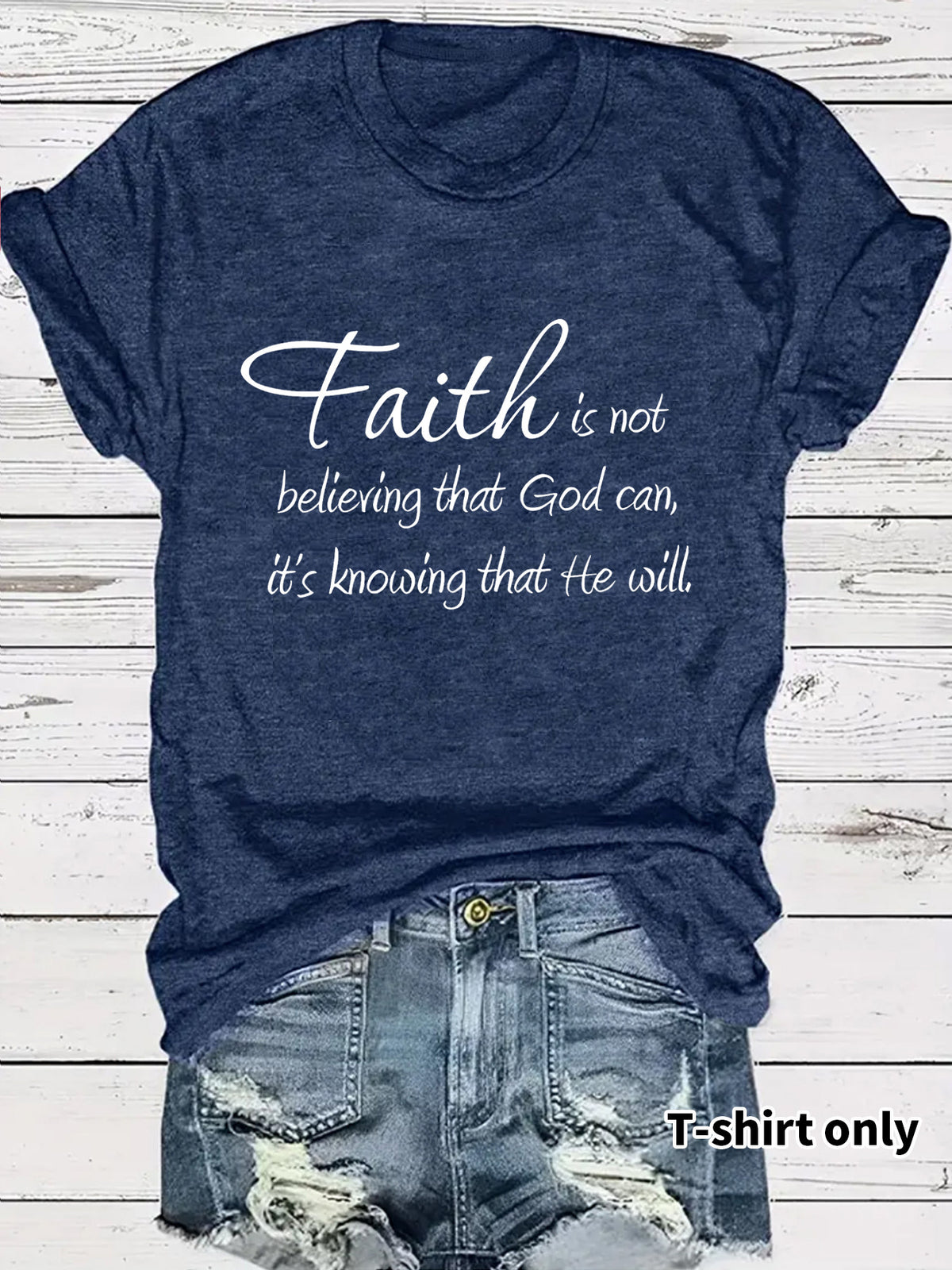 Short sleeved faith is a letter